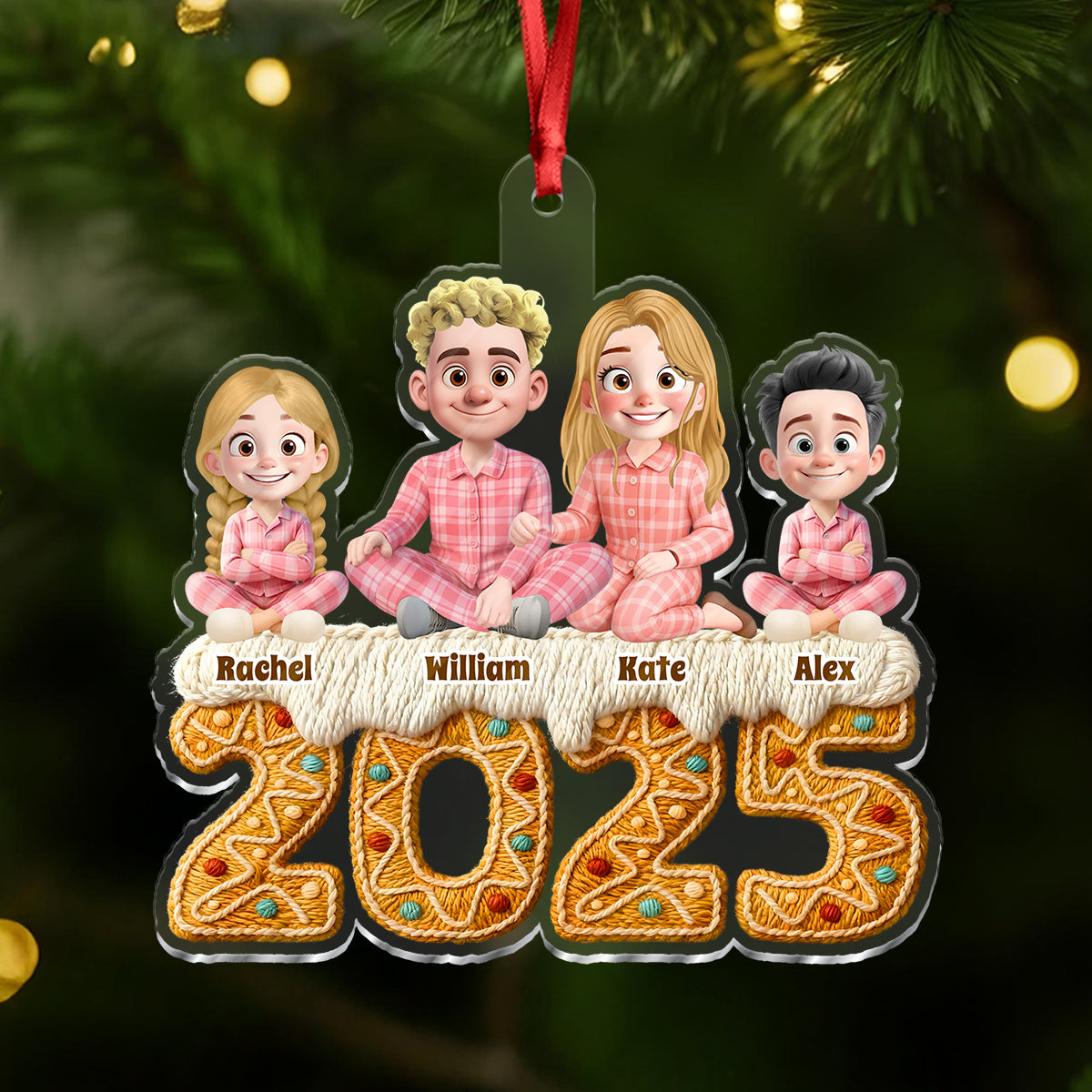 2025 Noël Personnalisée - Ornement Acrylique Personnalisé
