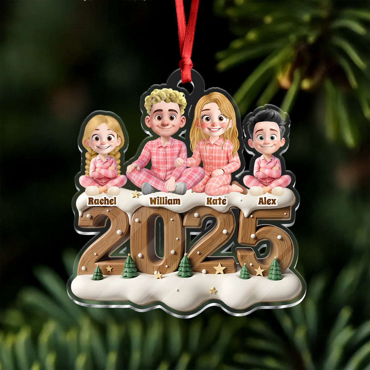 2025 Noël Personnalisée Ornement - Ornement Acrylique Personnalisé