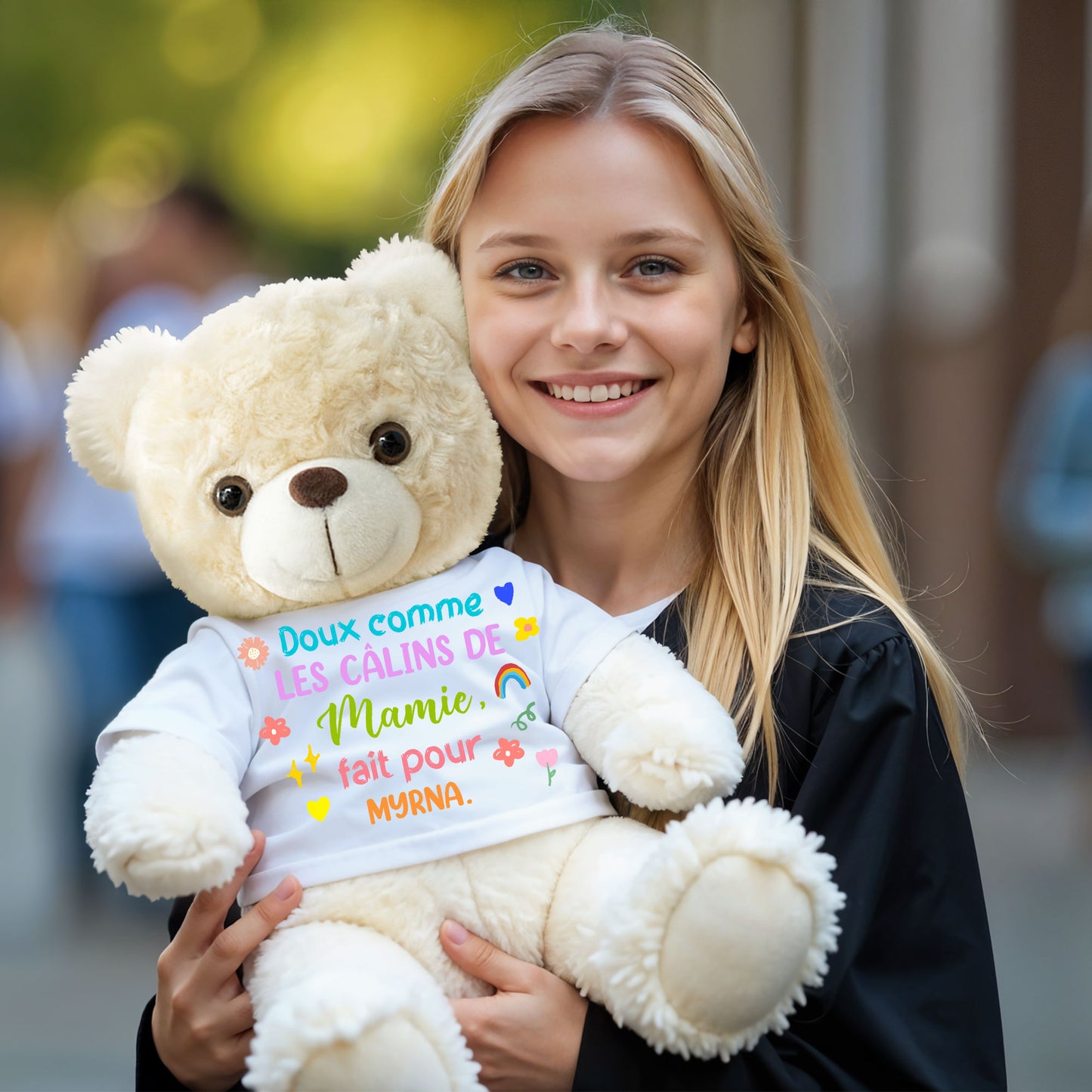 Doux Comme Les Câlins De Mamie - Oursons En Peluche Avec T-shirt Personnalisé