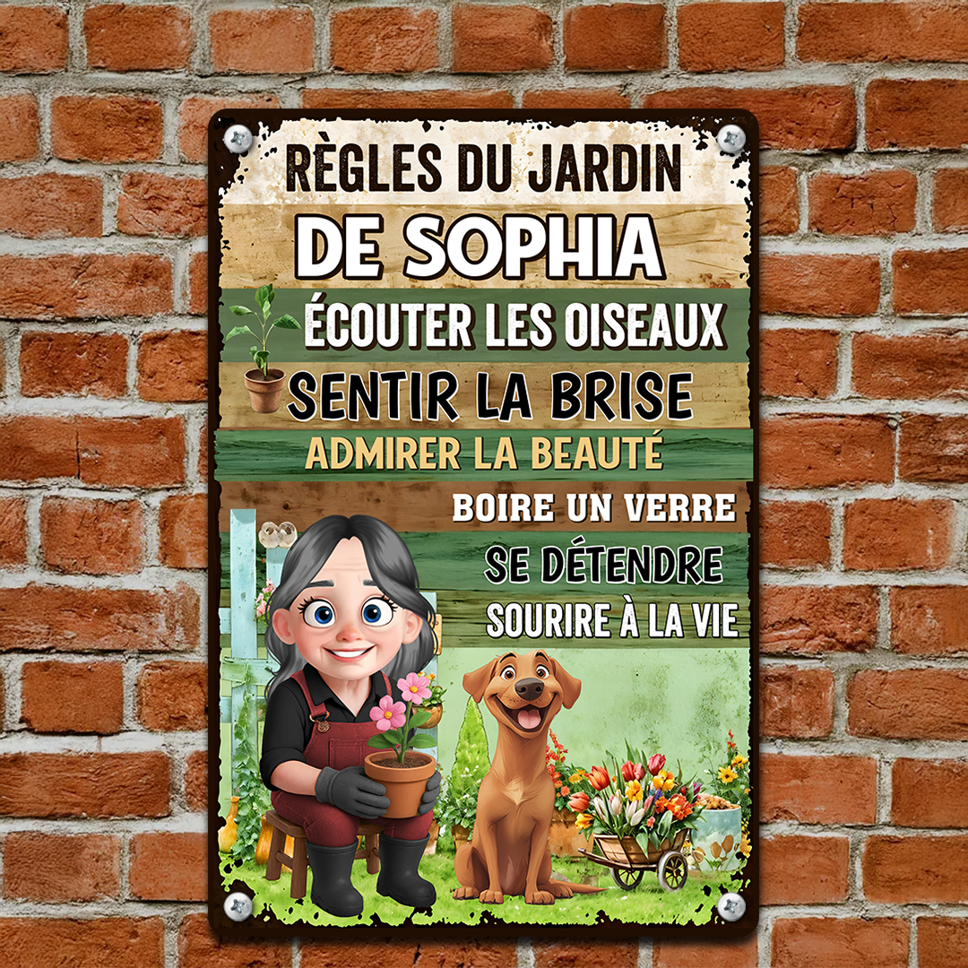 Sentir La Brise, Admirer La Beauté – Plaque En Métal Personnalisée
