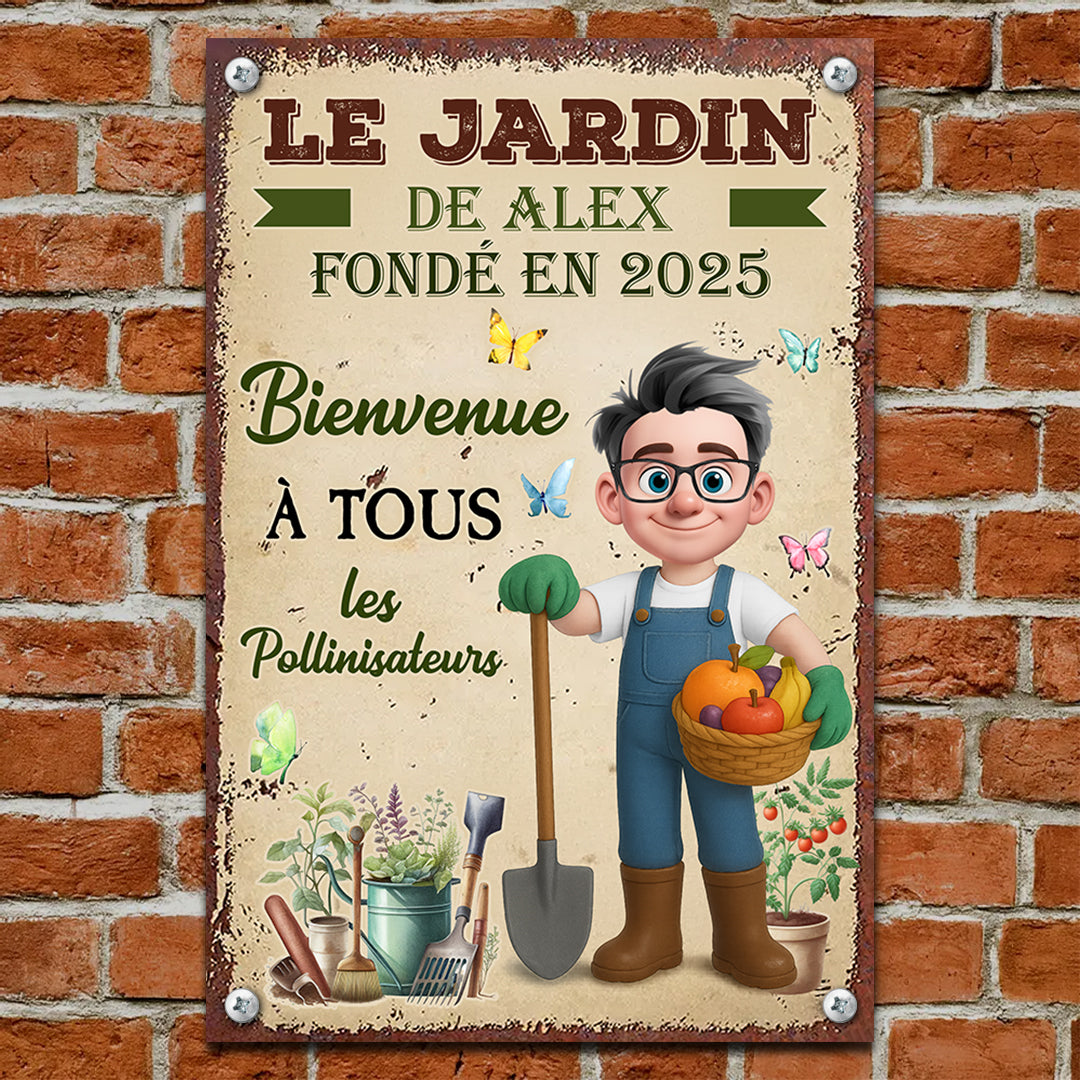 Pour Y Perdre L'esprit Et Trouver L'âme Homme – Plaque En Métal Personnalisée