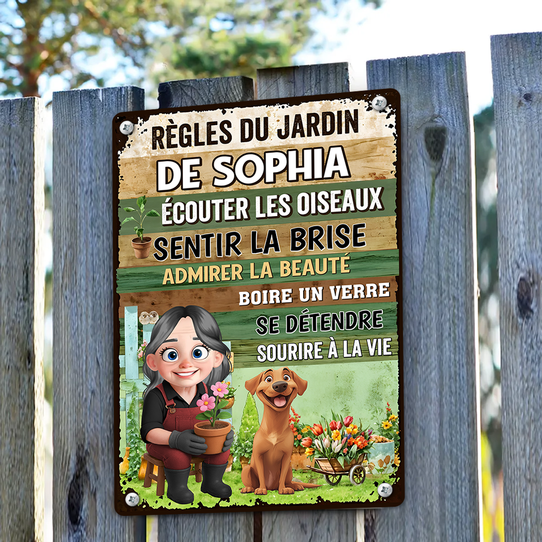 Sentir La Brise, Admirer La Beauté – Plaque En Métal Personnalisée