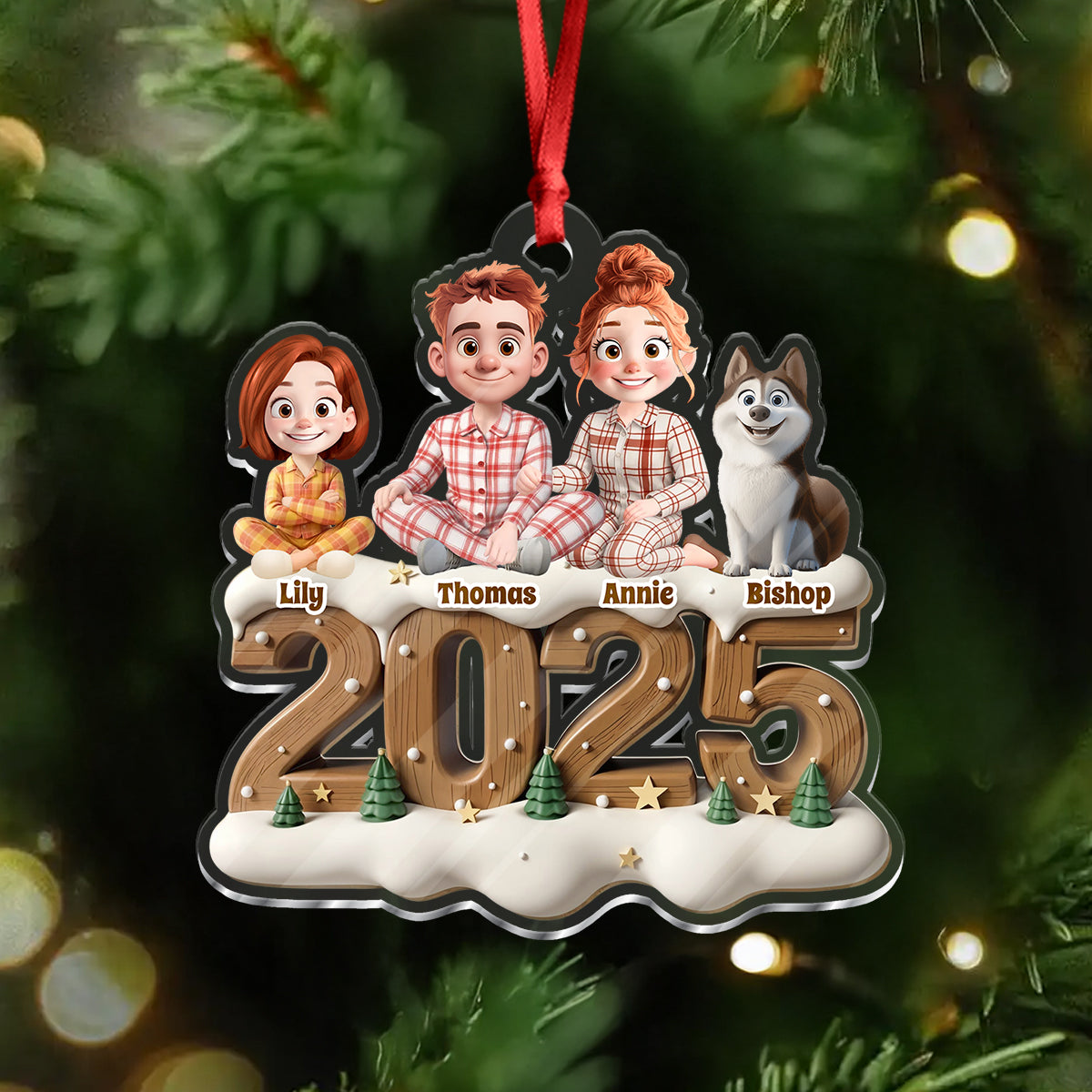 2025 Noël Personnalisée Ornement - Ornement Acrylique Personnalisé