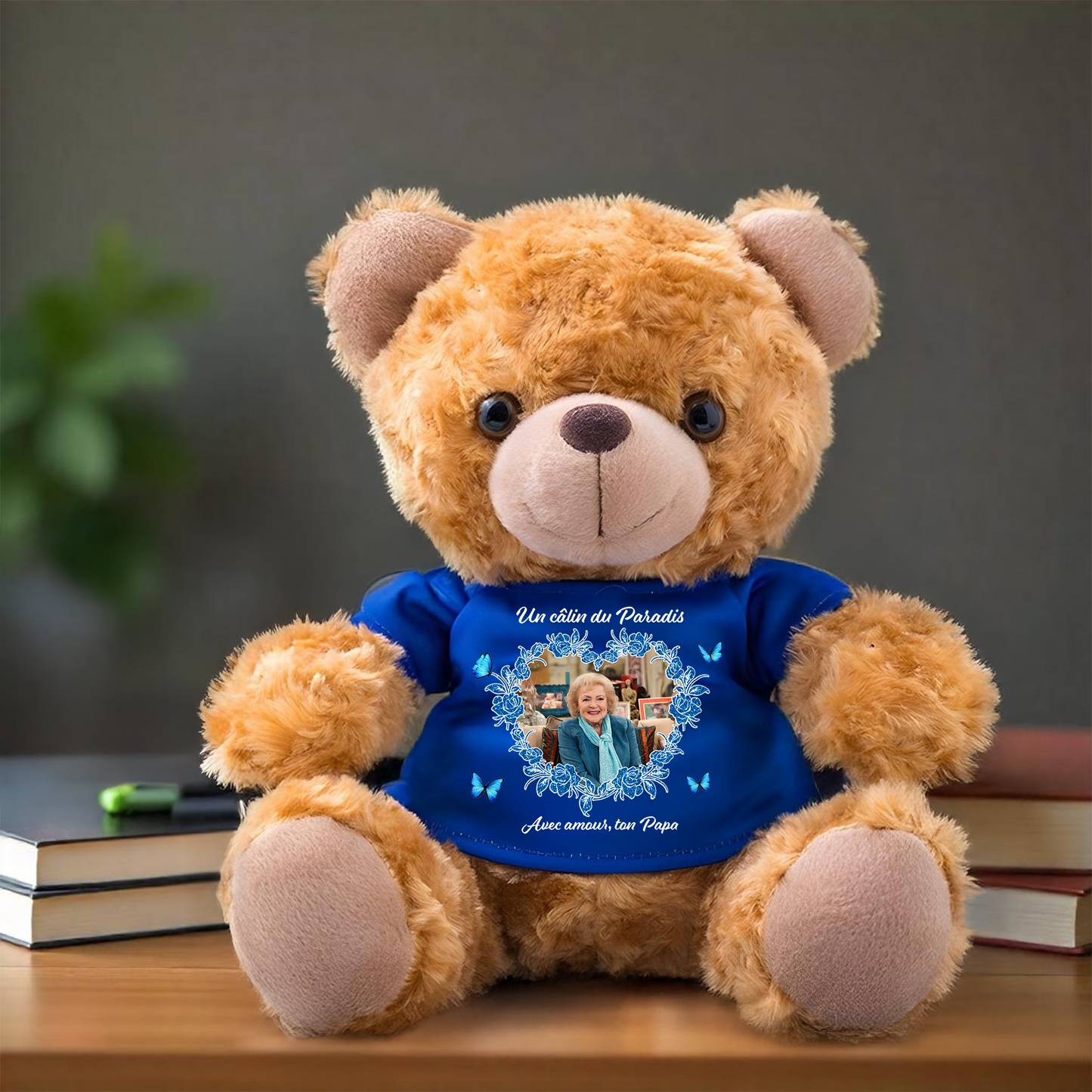 Un Câlin Du Paradis - Oursons En Peluche Avec T-shirt Personnalisé