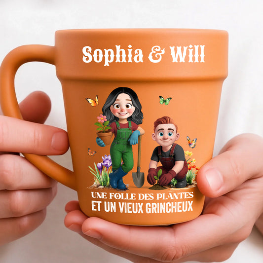 Une Folle Des Plantes Et Un Vieux Grincheux – Le Cadeau Personnalisé Idéal Pour Les Amoureux Des Plantes