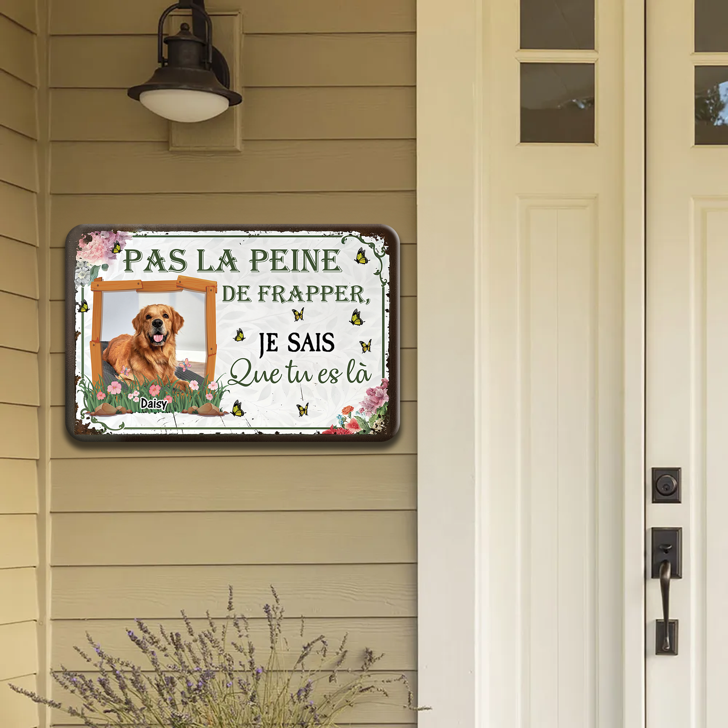 Trouver L'âme – Plaque En Métal Personnalisée