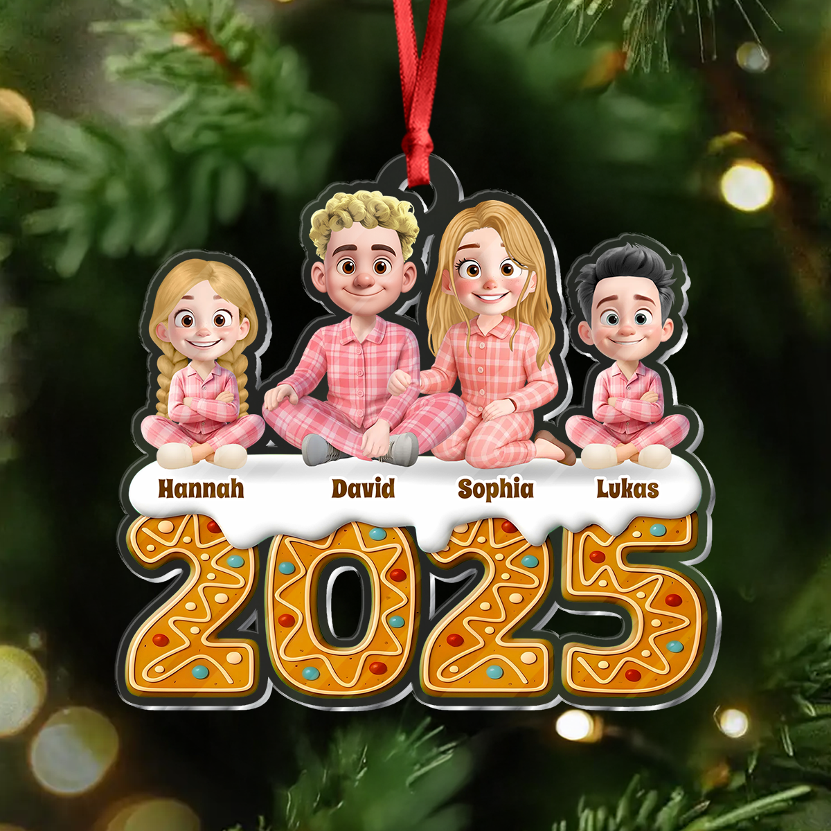 2025 Noël Personnalisée - Ornement Acrylique Personnalisé