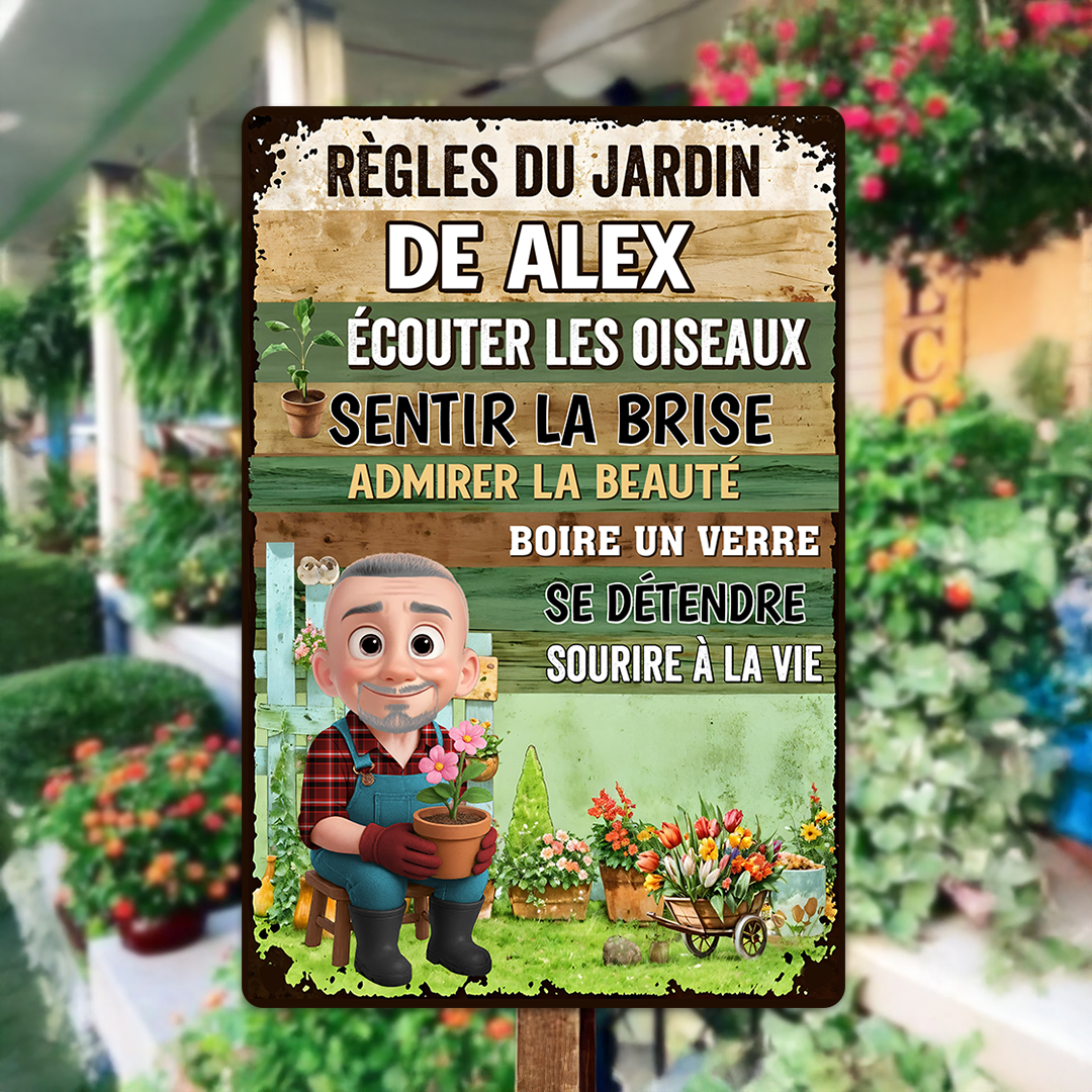 Sentir La Brise, Admirer La Beauté – Plaque En Métal Personnalisée