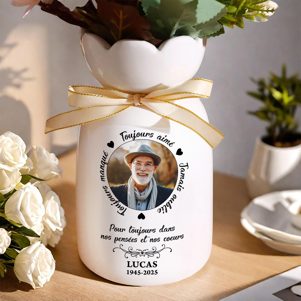 Mon Cœur A Changé Pour Toujours – Vase Décoratif Personnalisé Pour La Maison