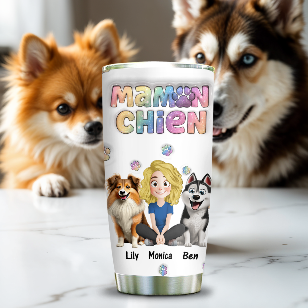 Maman Chien - Gobelet 20oz Personnalisé