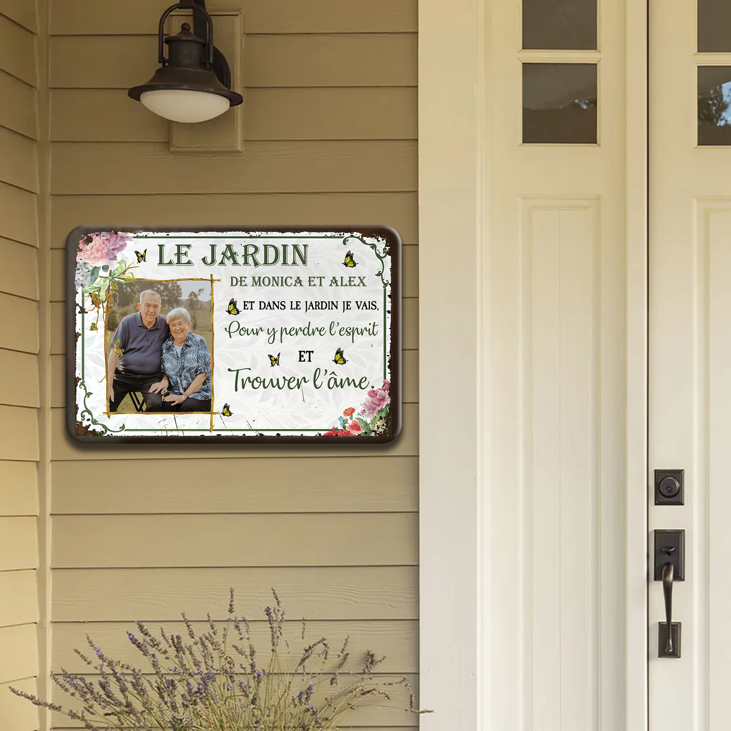 Et Dans Le Jardin Je Vais, Pour Y Perdre L’esprit – Plaque En Métal Personnalisée