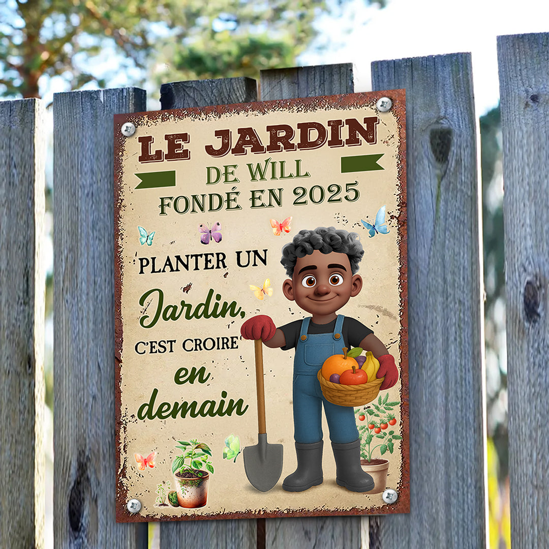 Pour Y Perdre L'esprit Et Trouver L'âme Homme – Plaque En Métal Personnalisée