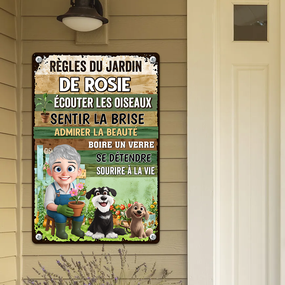 Sentir La Brise, Admirer La Beauté – Plaque En Métal Personnalisée