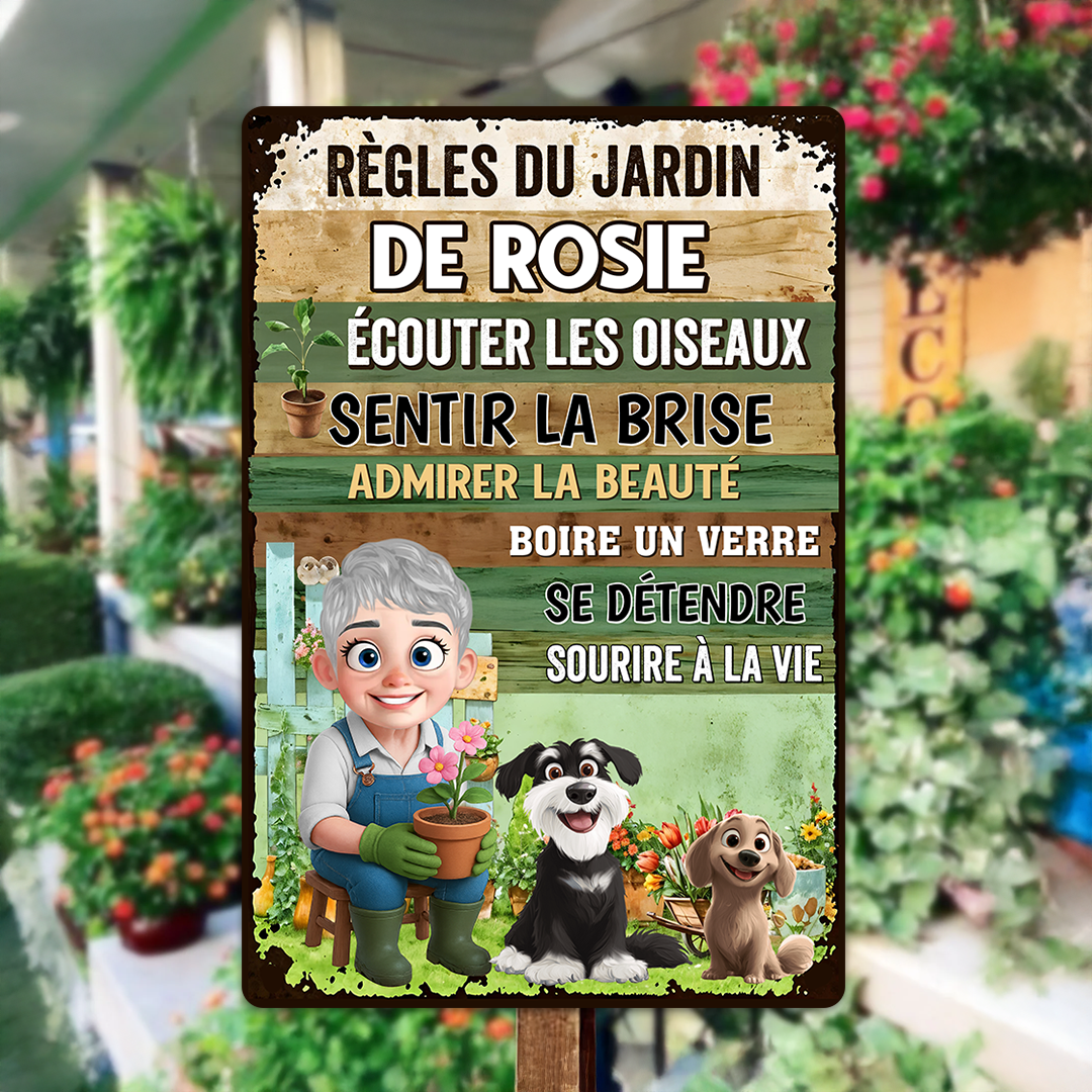Sentir La Brise, Admirer La Beauté – Plaque En Métal Personnalisée