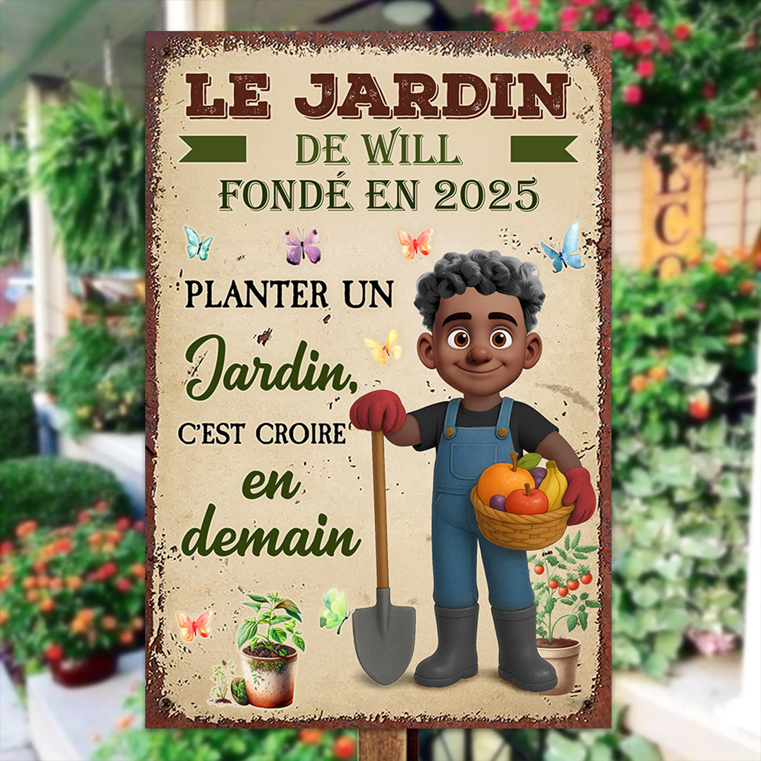 Pour Y Perdre L'esprit Et Trouver L'âme Homme – Plaque En Métal Personnalisée