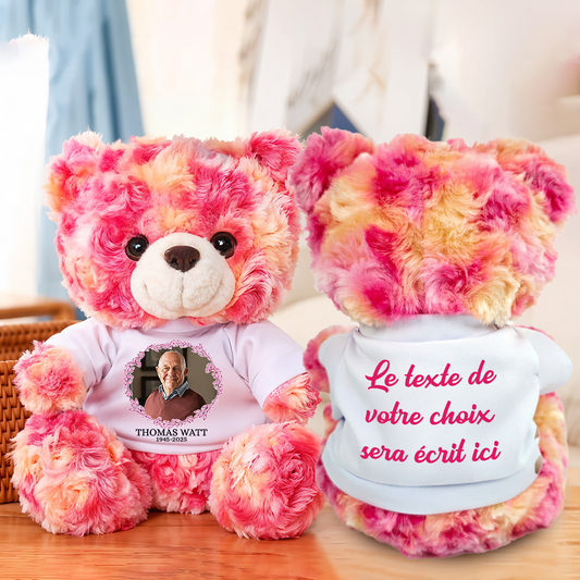 Photo Sur Mesure - Ours En Peluche en T-shirt Personnalisé avec Photo