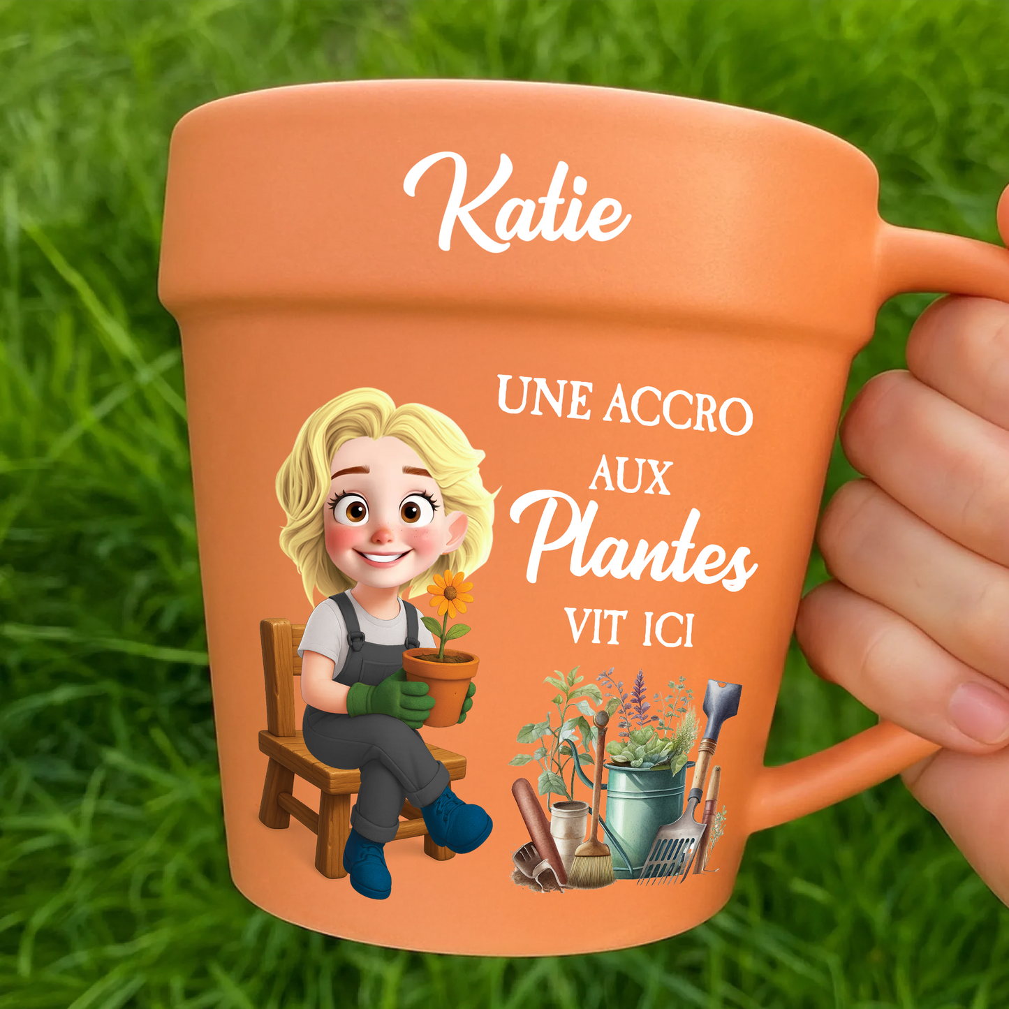 Une Accro Aux Plantes Vit Ici – Le Cadeau Personnalisé Idéal Pour Les Amoureux Des Plantes
