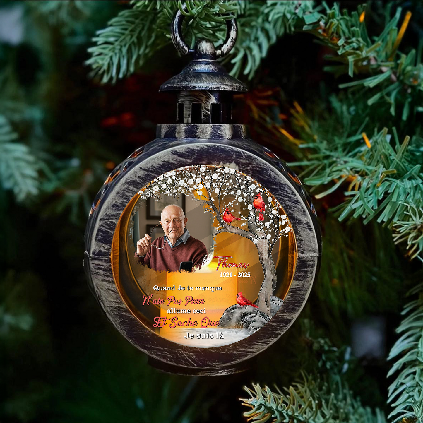 Tu Me Manques N'aie Pas Peur – Décoration de Noël & Cadeau Unique pour la Famille