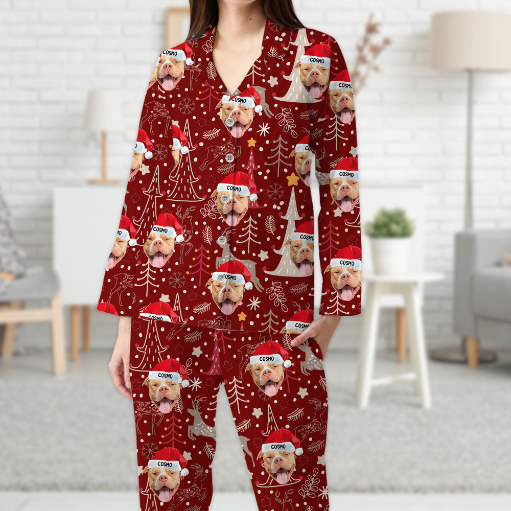 Pyjama de Noël Personnalisé - Pyjama Imprimé Personnalisé avec Photo