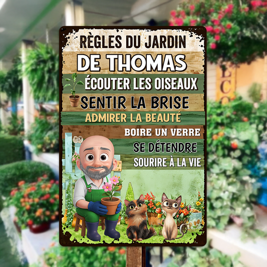 Sentir La Brise, Admirer La Beauté – Plaque En Métal Personnalisée