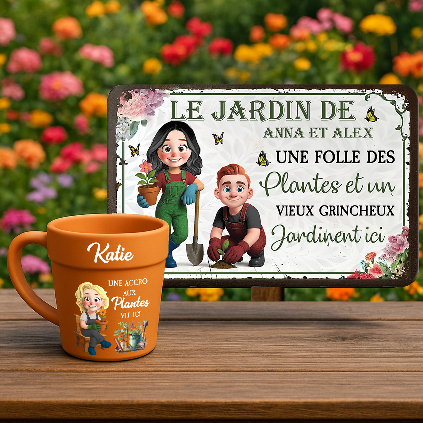 Une Accro Aux Plantes Vit Ici – Le Cadeau Personnalisé Idéal Pour Les Amoureux Des Plantes