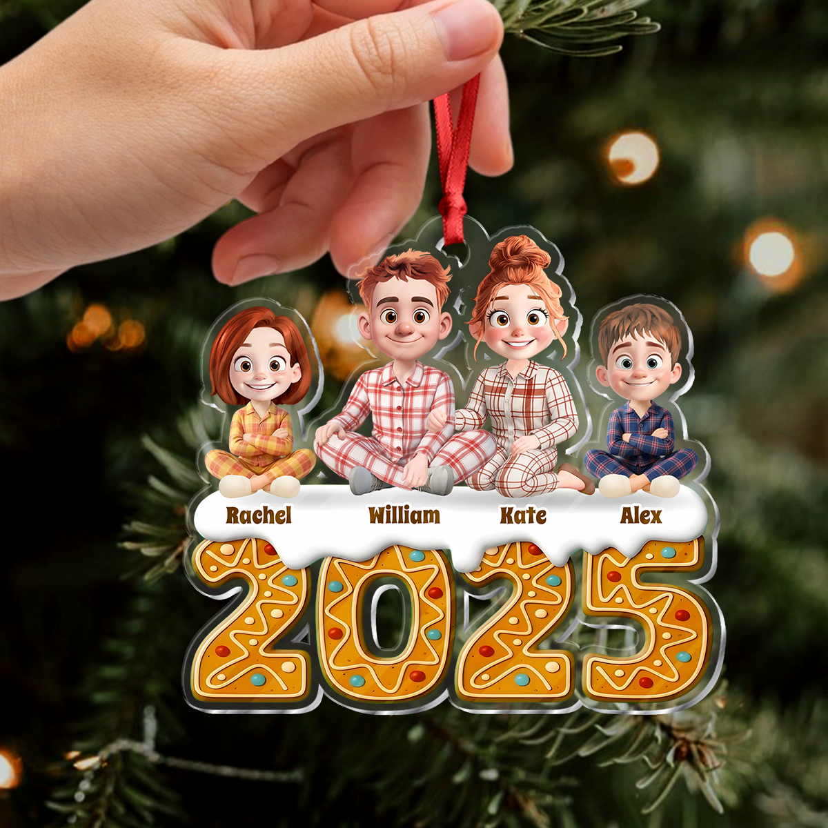 2025 Noël Personnalisée - Ornement Acrylique Personnalisé