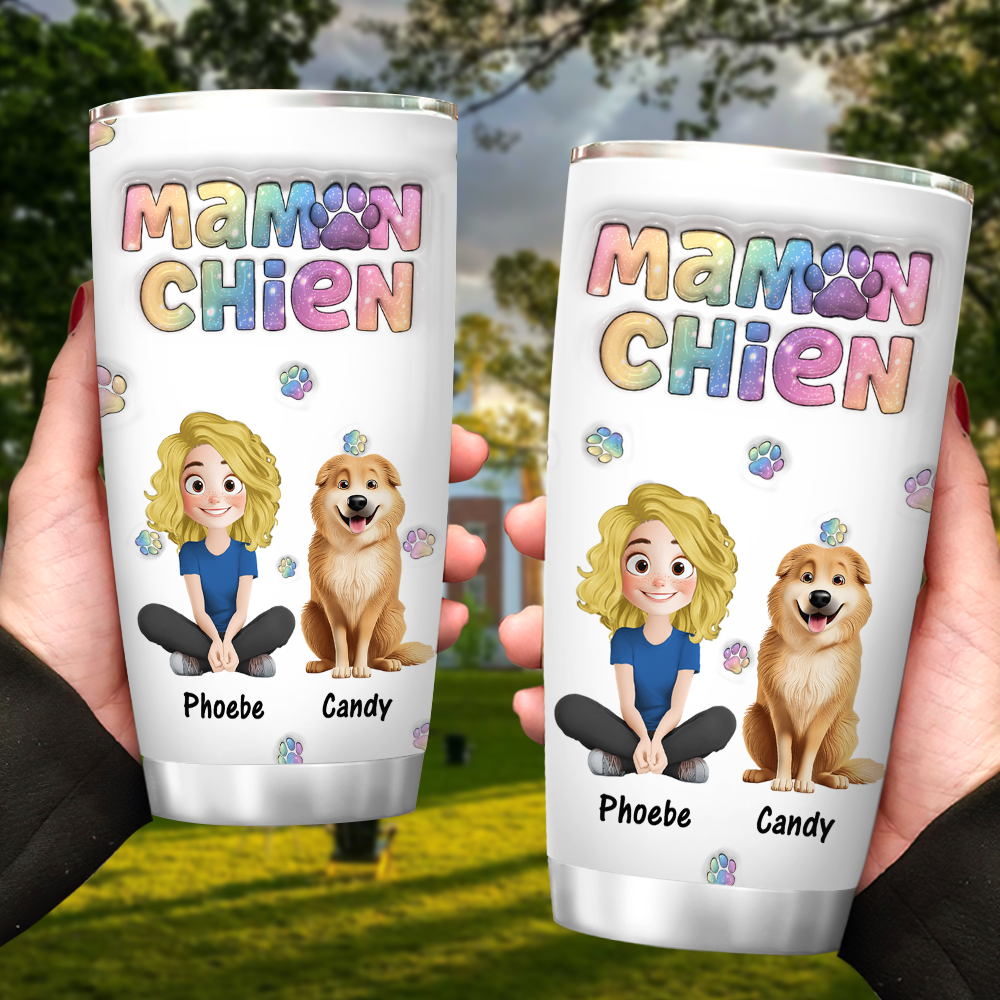 Maman Chien - Gobelet 20oz Personnalisé