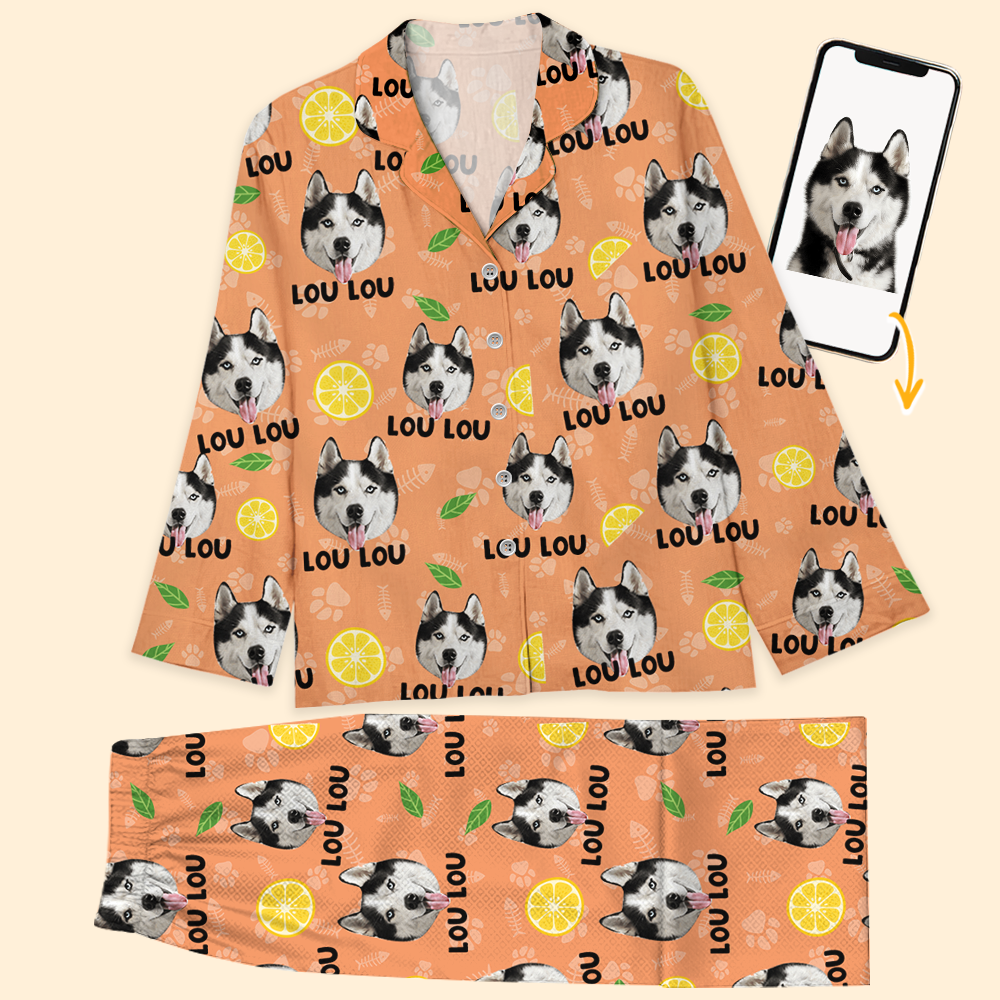 Pantalons de Jogging Personnalisé avec Photo et Nom de Chien ou Chat - Jogging de Noël Personnalisé