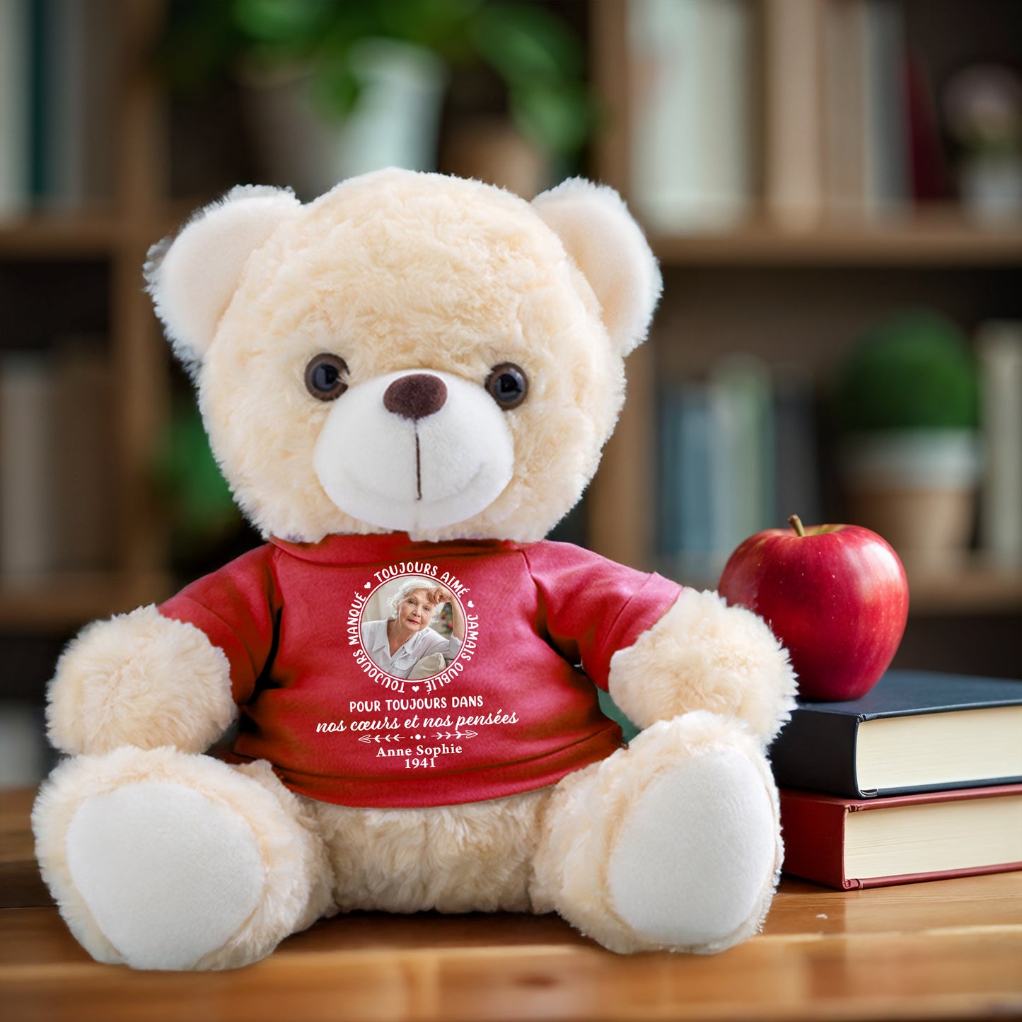 Pour Toujours Dans Nos Cœurs Et Nos Pensées - Oursons En Peluche Avec T-shirt Personnalisé