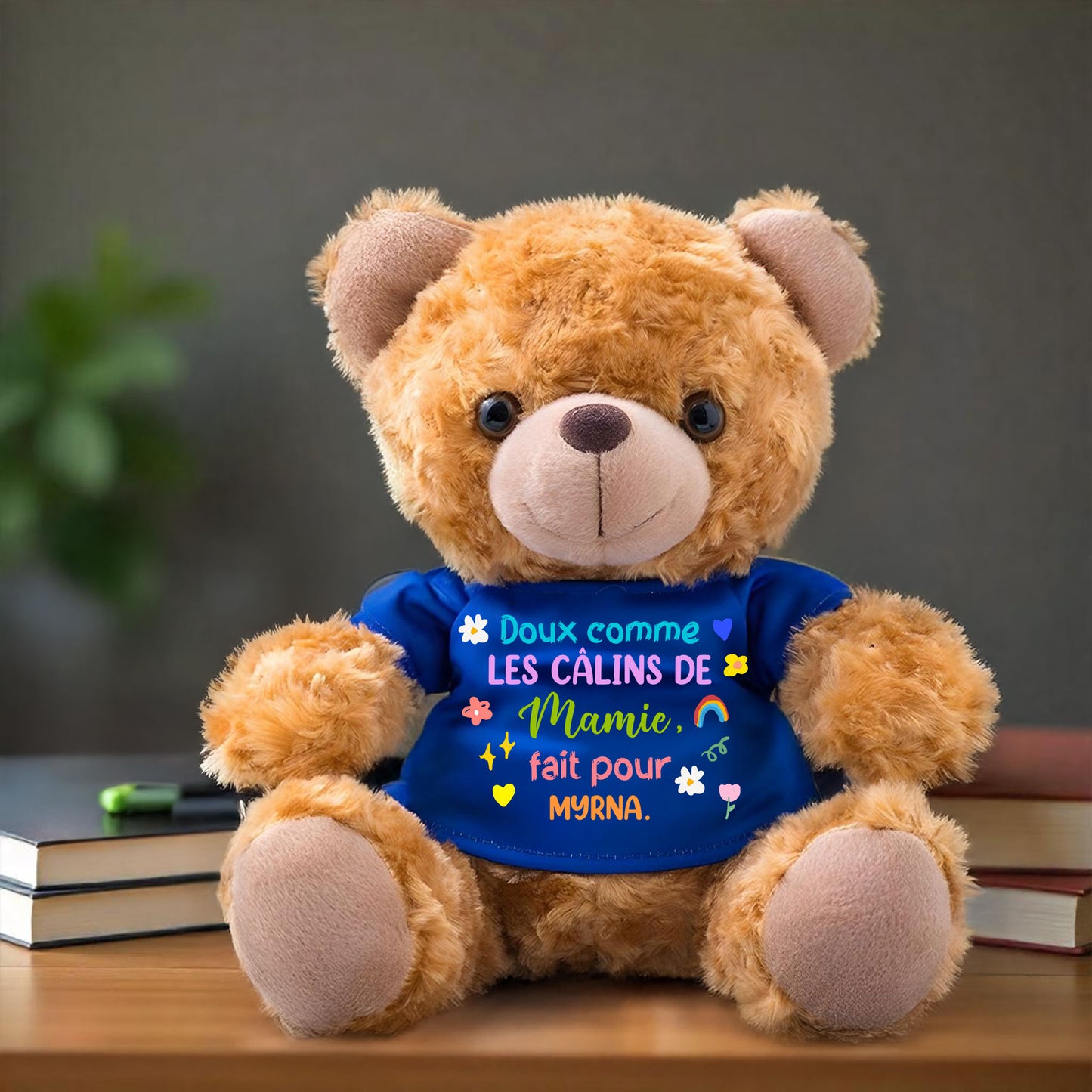 Doux Comme Les Câlins De Mamie - Oursons En Peluche Avec T-shirt Personnalisé