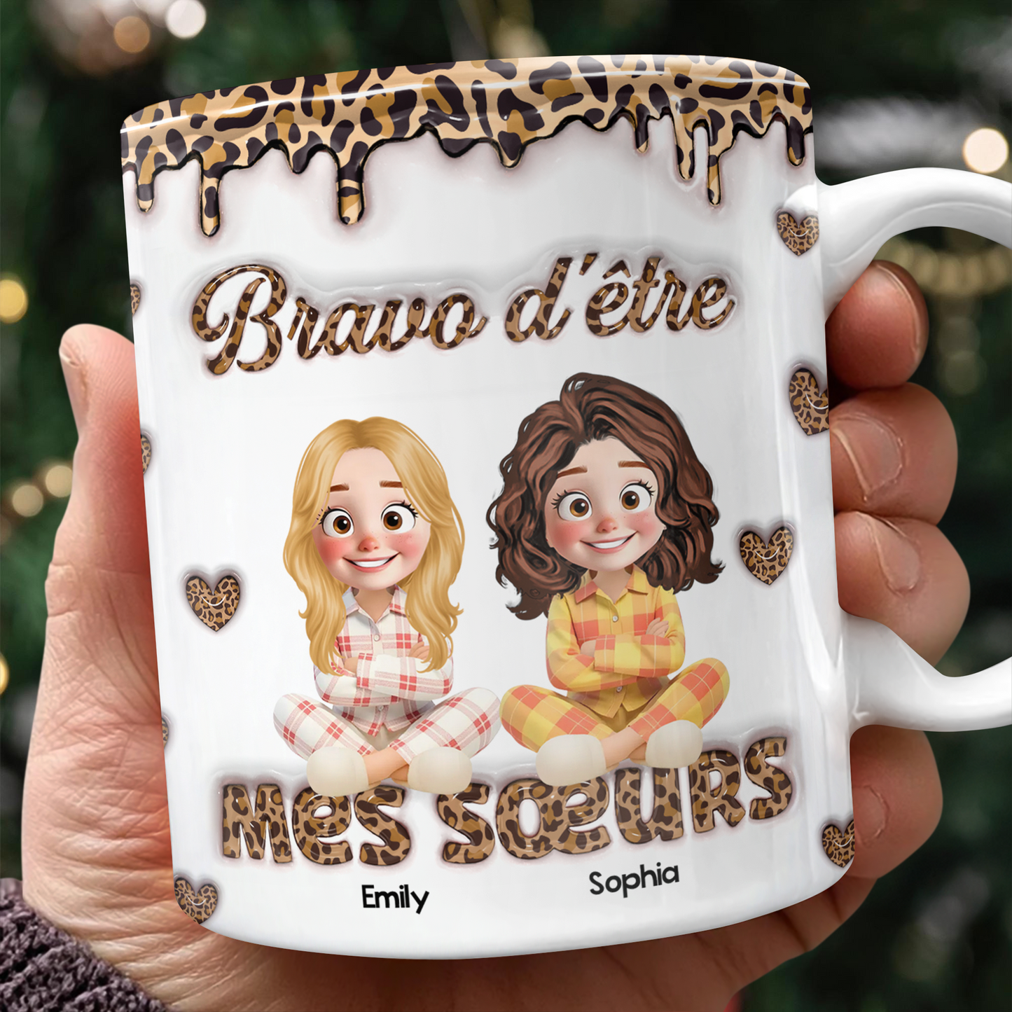 Bravo D’être - Mug Personnalisé 3D Gonflé Effet