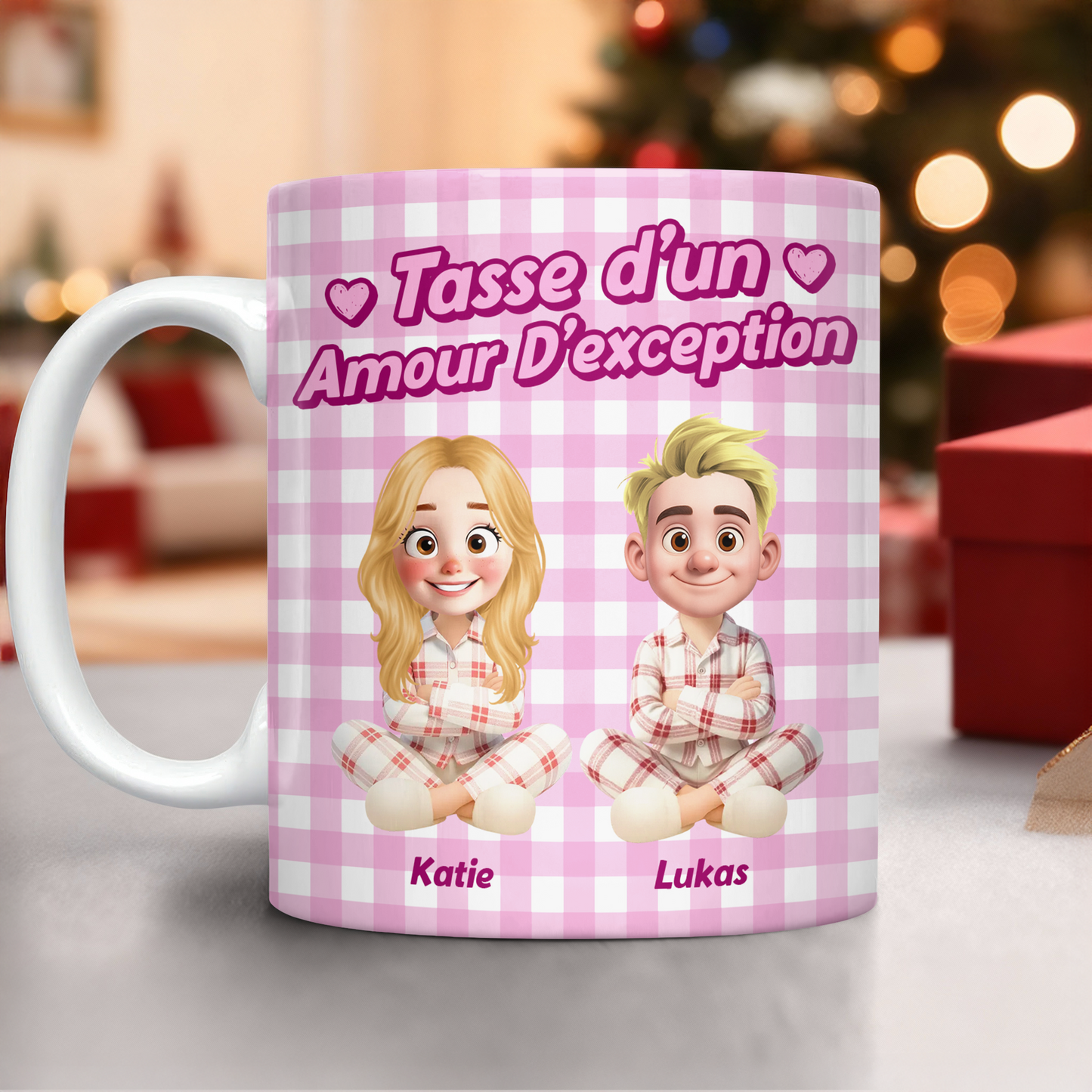 Tasse D’un Amour D’exception - Mug Personnalisé 3D Gonflé Effet