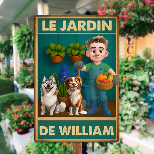Le Jardin De – Plaque En Métal Personnalisée