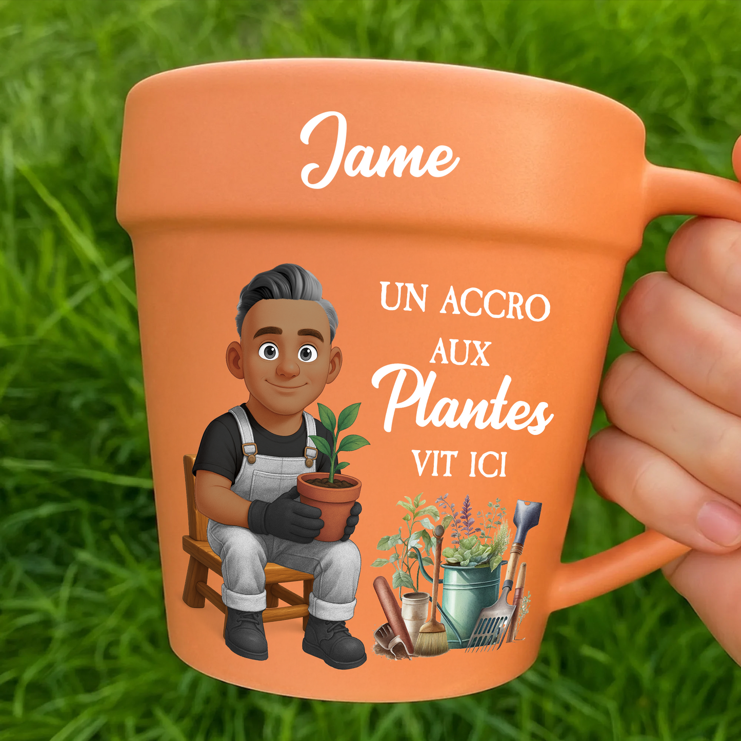 Un Accro Aux Plantes Vit Ici – Le Cadeau Personnalisé Idéal Pour Les Amoureux Des Plantes