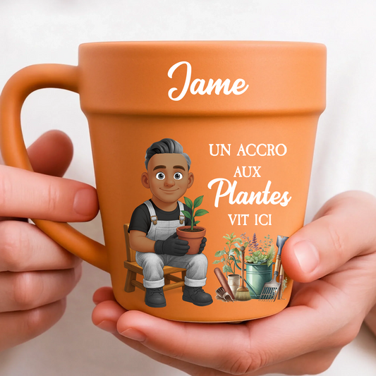 Un Accro Aux Plantes Vit Ici – Le Cadeau Personnalisé Idéal Pour Les Amoureux Des Plantes