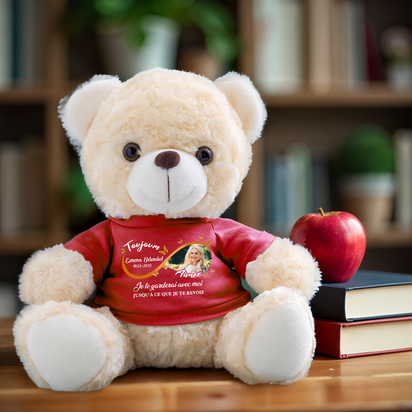 Je Te Garderai Avec Moi Jusqu’à Ce Que Je Te Revoie - Oursons En Peluche Avec T-shirt Personnalisé