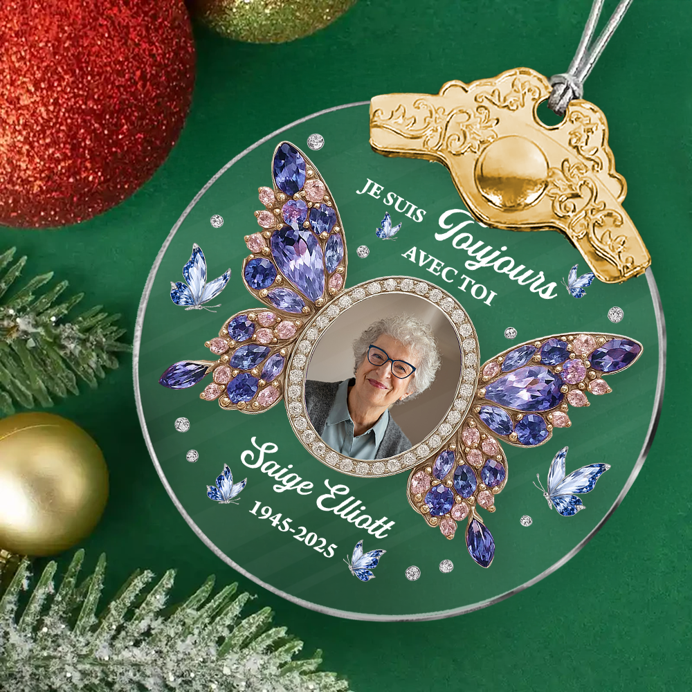 Noël Ornement Je Suis Toujours Avec Toi – Ornement Photo Personnalisé