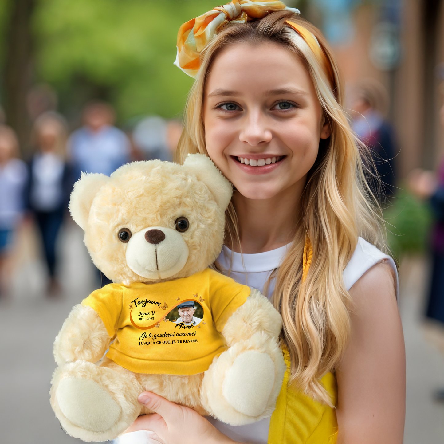 Je Te Garderai Avec Moi Jusqu’à Ce Que Je Te Revoie - Oursons En Peluche Avec T-shirt Personnalisé