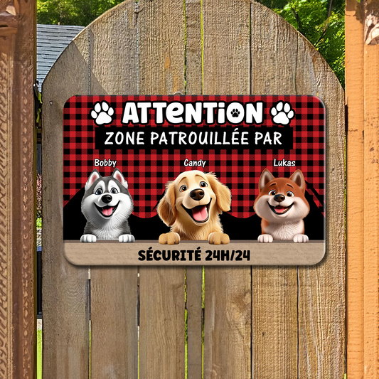 Propriété Est Protégée Par - Plaque En Métal Personnalisée