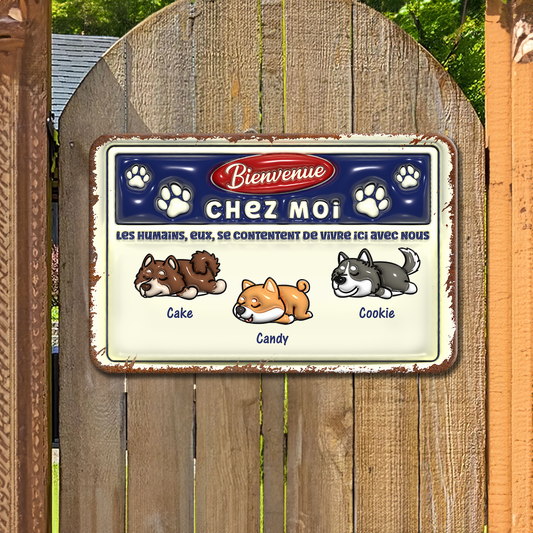 Gardez Le Portail Fermé – Plaque En Métal Personnalisée