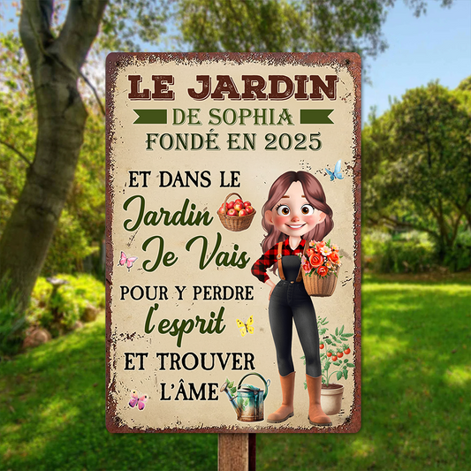 Pour Y Perdre L'esprit Et Trouver L'âme – Plaque En Métal Personnalisée