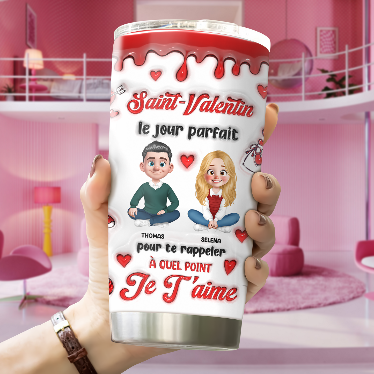 Saint-Valentin - Gobelet 590ml Personnalisé