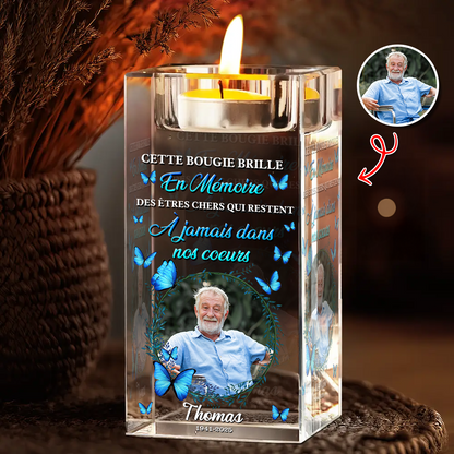 À Jamais Dans Nos Cœurs Personnalisé En Cristal Avec Photo – Toujours Dans Mes Pensées