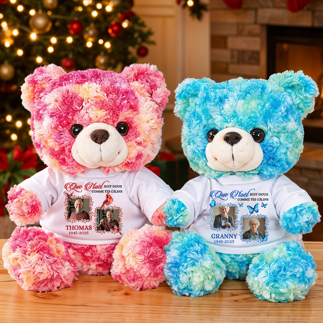 Photo Soit Doux Comme Tes Câlins - Ours En Peluche en T-shirt Personnalisé avec Photo