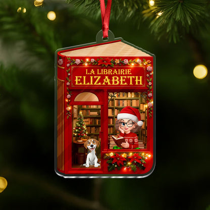 2025 Noël La Librairie - Ornement Acrylique Personnalisé