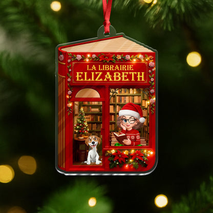 2025 Noël La Librairie - Ornement Acrylique Personnalisé
