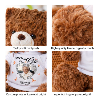 Serre Cet Ourson Souvenir - Ours En Peluche en T-shirt Personnalisé avec Photo