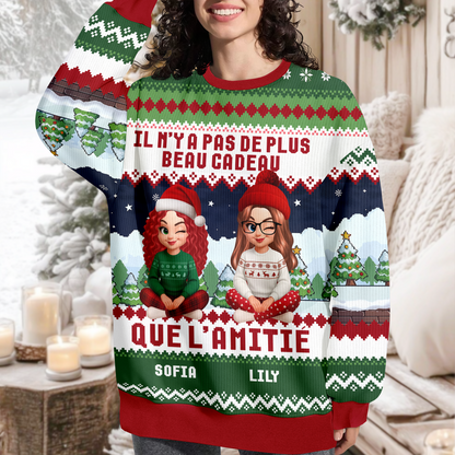 I'Il N’y A Pas De Plus Beau Cadeau Que L’amitié – Motif Bonhomme De Neige, Drôle Et Original