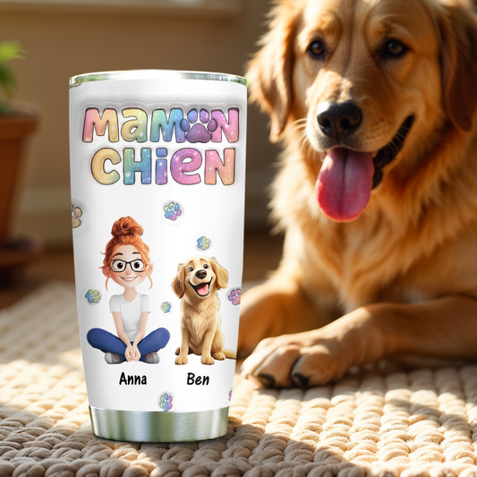 Maman Chien - Gobelet 20oz Personnalisé