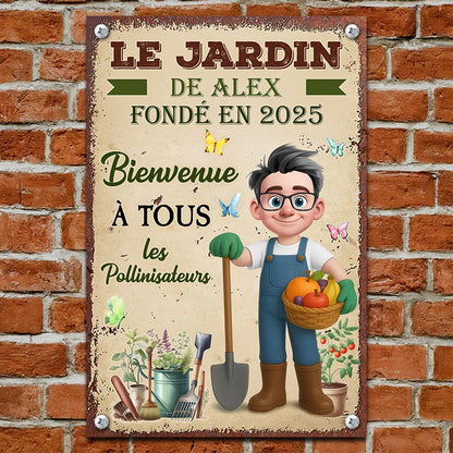 Pour Y Perdre L'esprit Et Trouver L'âme Homme – Plaque En Métal Personnalisée
